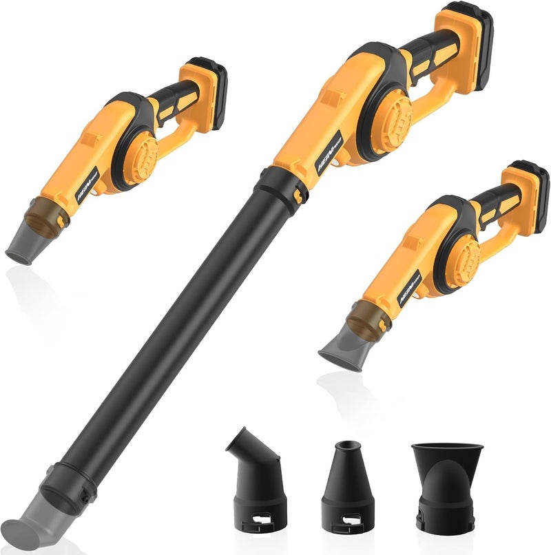 HEINPRO Cordless Leaf Blower Compatible with Dewalt 20V Max Battery (Tool Only), Up to 200MPH Small Electric Leaf Blower, 3 Speeds Mode, Battery Powered Mini Leaf Blowers for Patio - Image 1